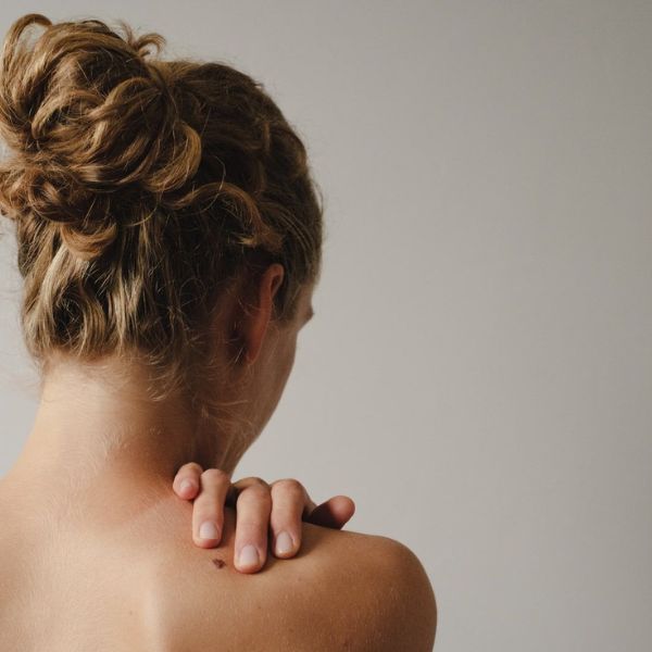 Fine lines and crepey texture