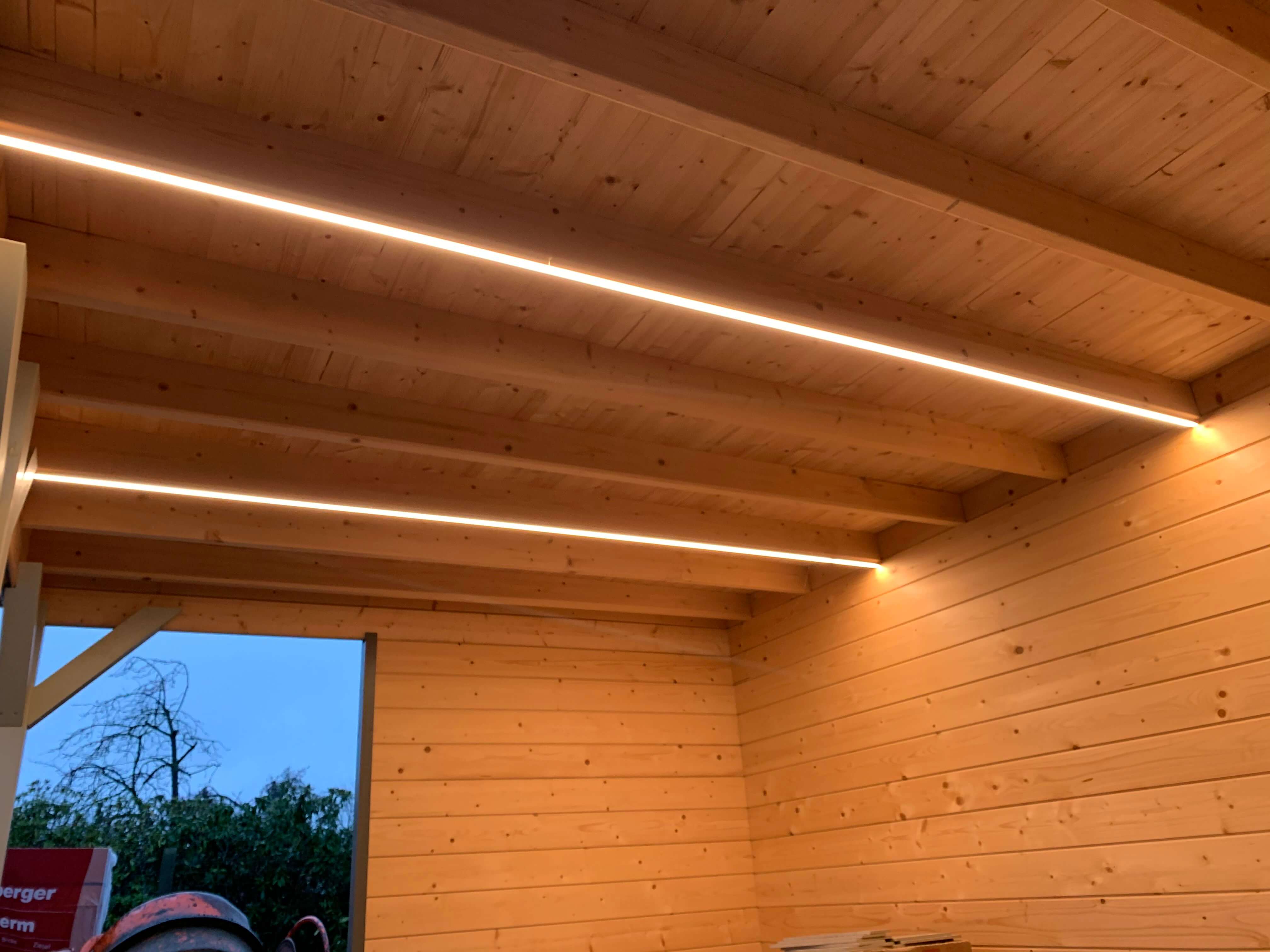 LED verlichting - overkapping - tuin