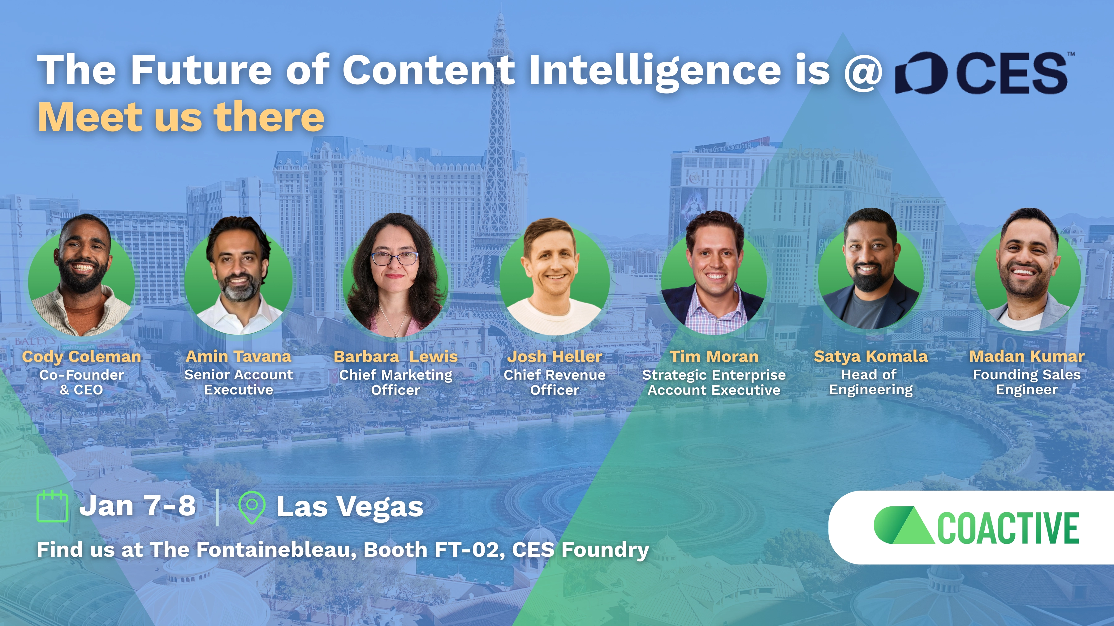 Meet Coactive at CES 2026 in Las Vegas to discuss AI for Content Intelligence.