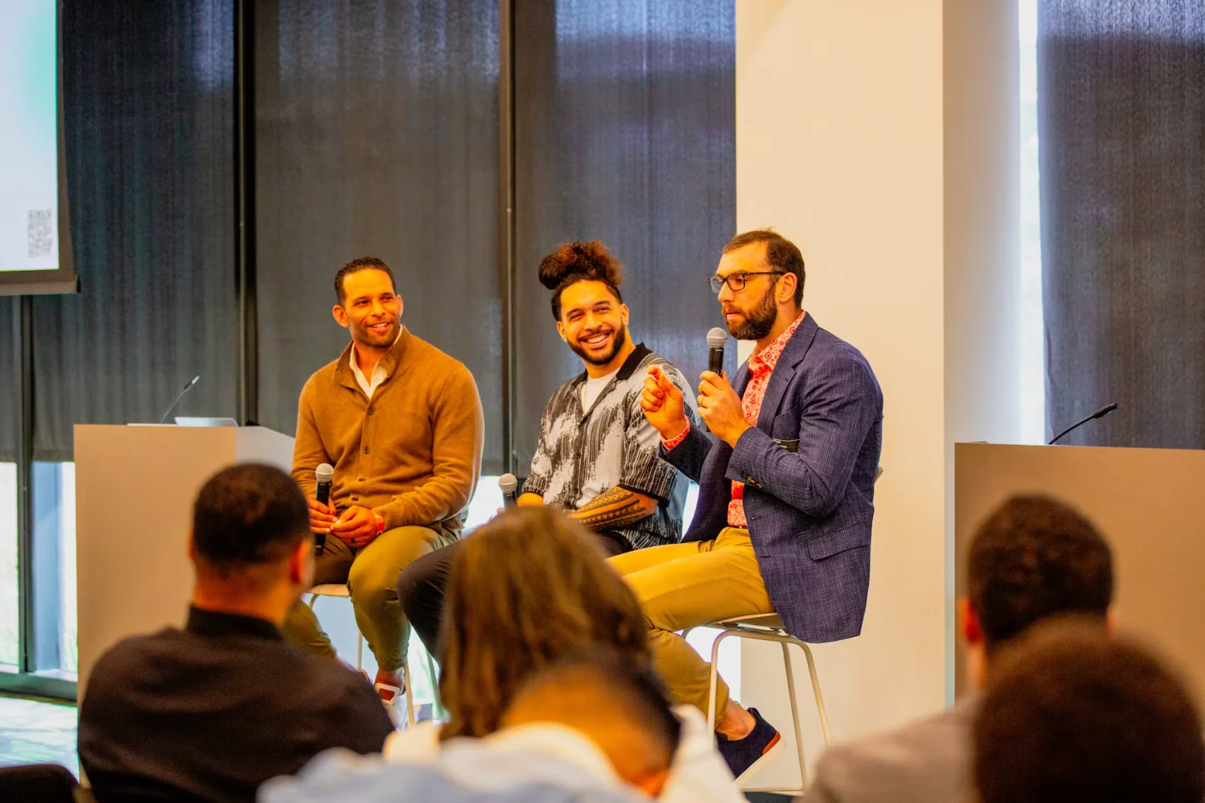 Panelists talking at the Black Founders Summit