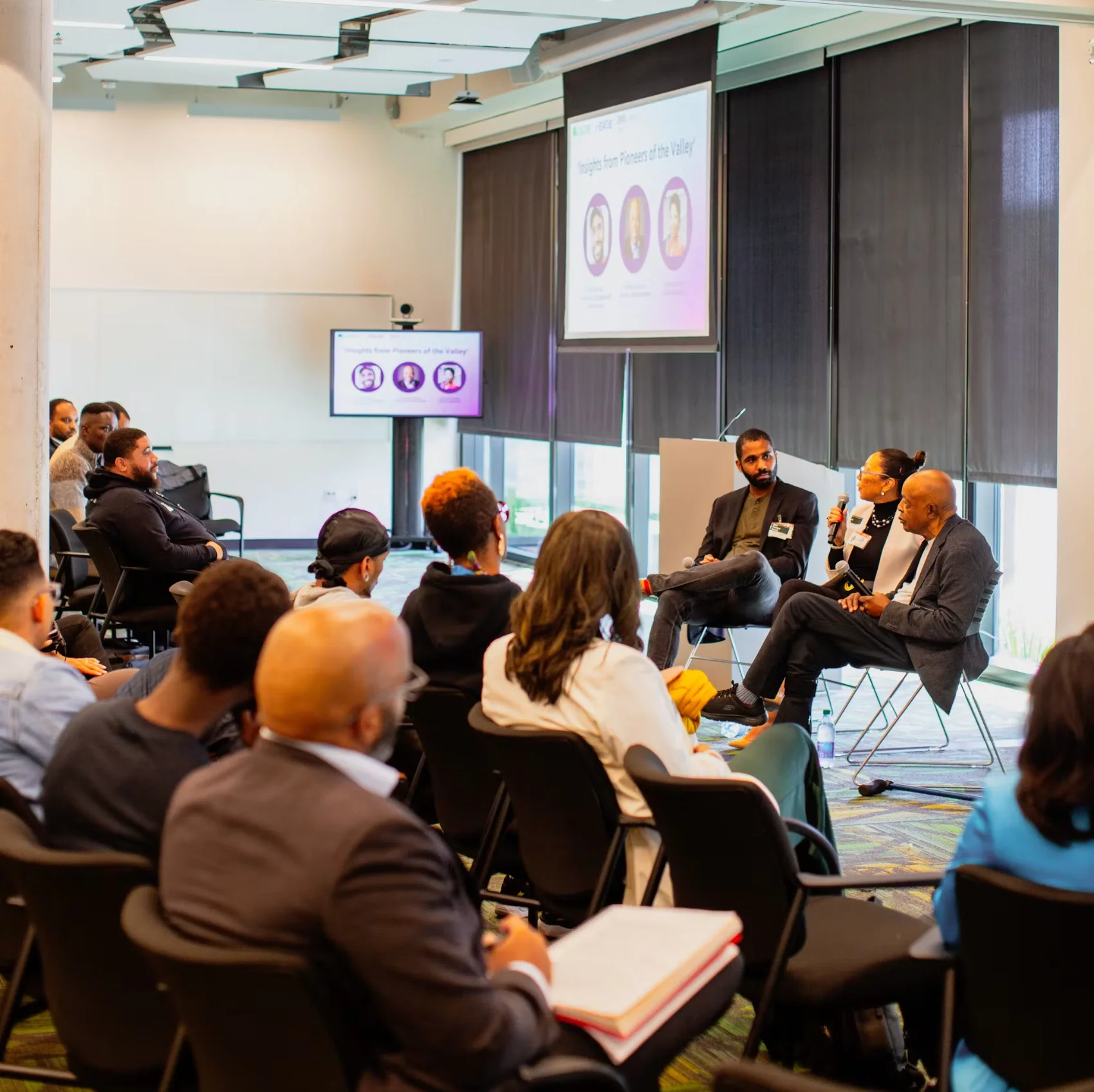 Coactive CEO participating in a panel discussion at the Black Founders Summit