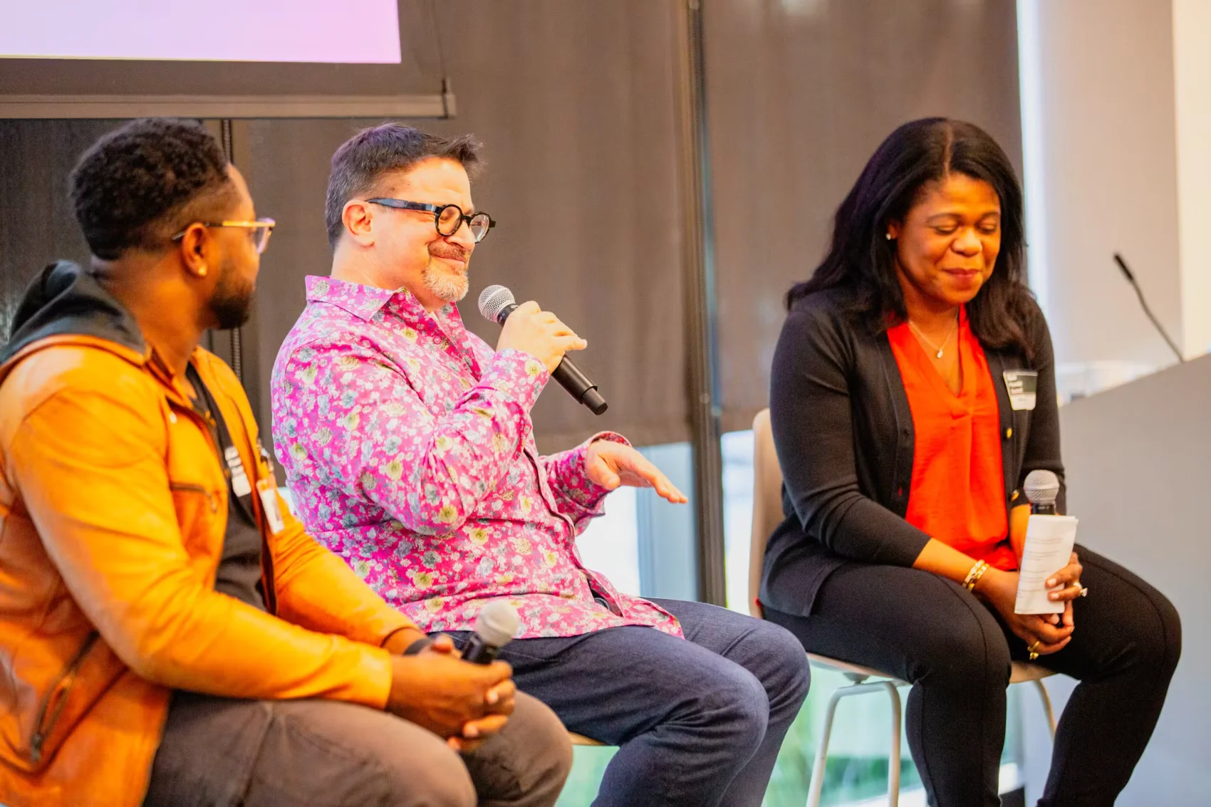 Panelists talking at the Black Founders Summit