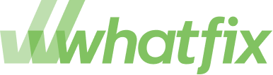 Whatfix company logo in green.