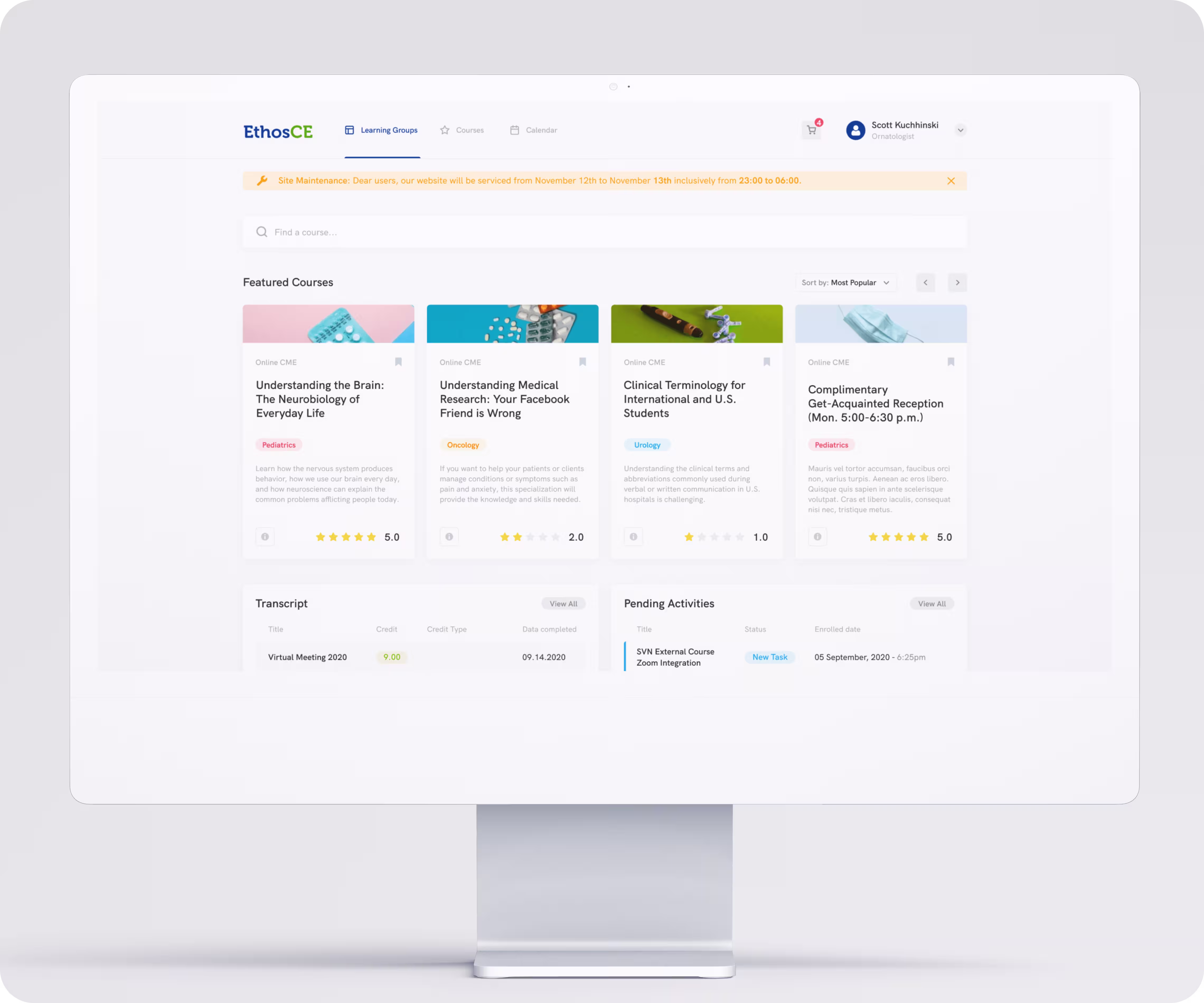 EthosCE - new look at medical platform