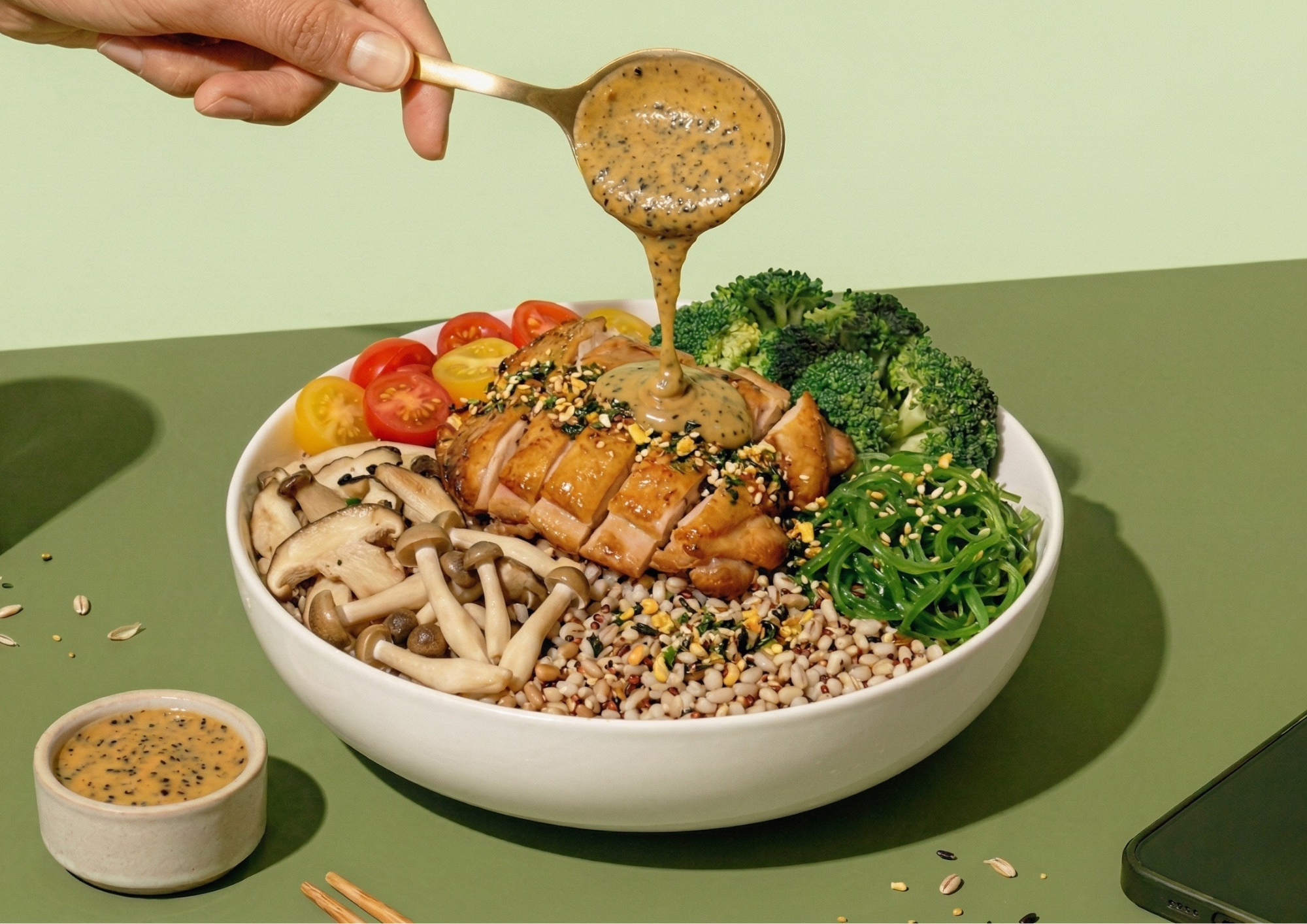 UMAMI bowl with sauce