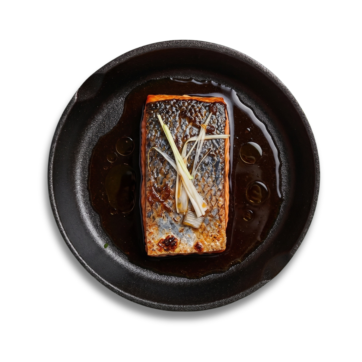 Silky Soy Steamed Salmon