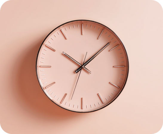 Orange clock