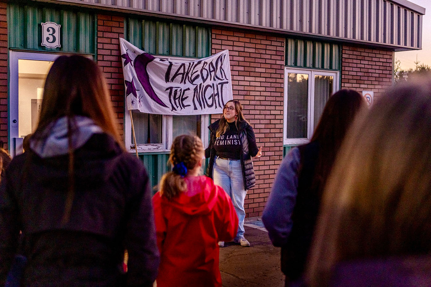 Woman carrying a box