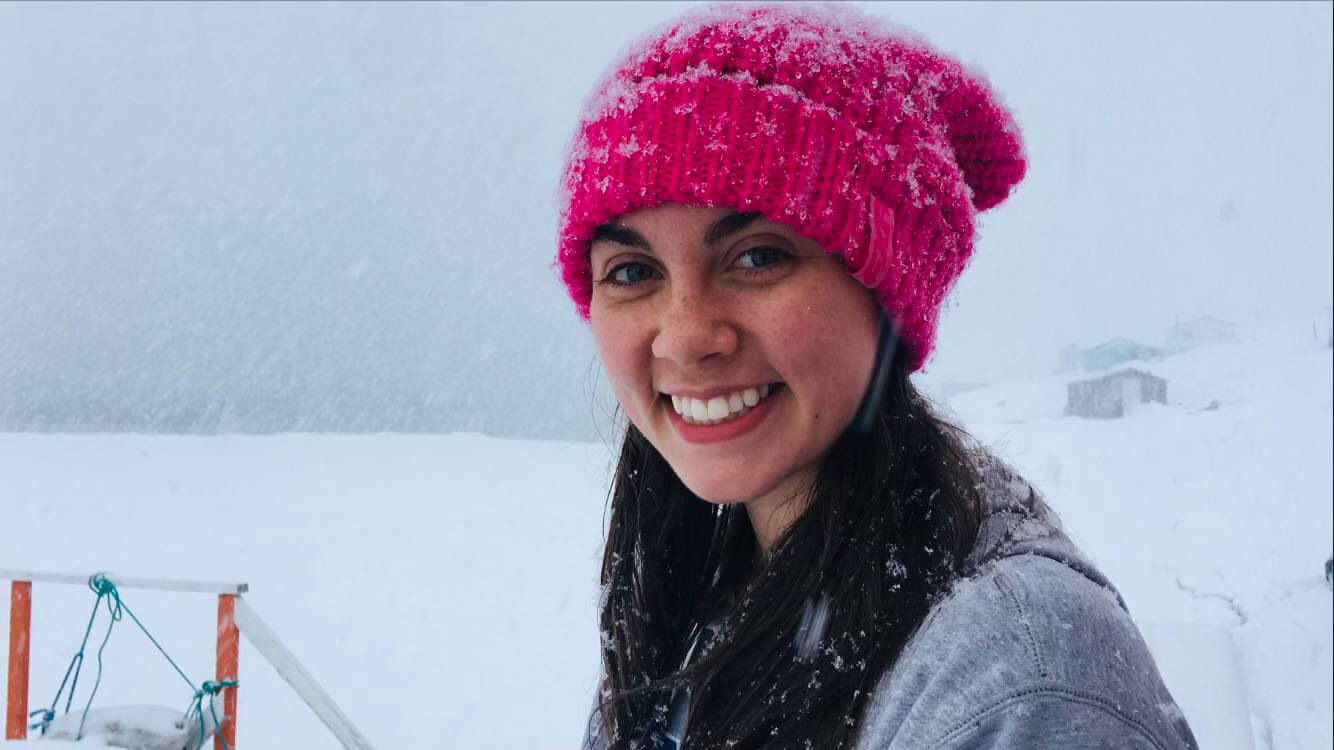 Young woman with fireweed