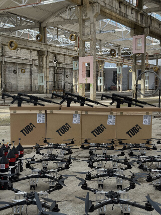FPV drones and shotguns prepared for delivery to the Ukrainian military