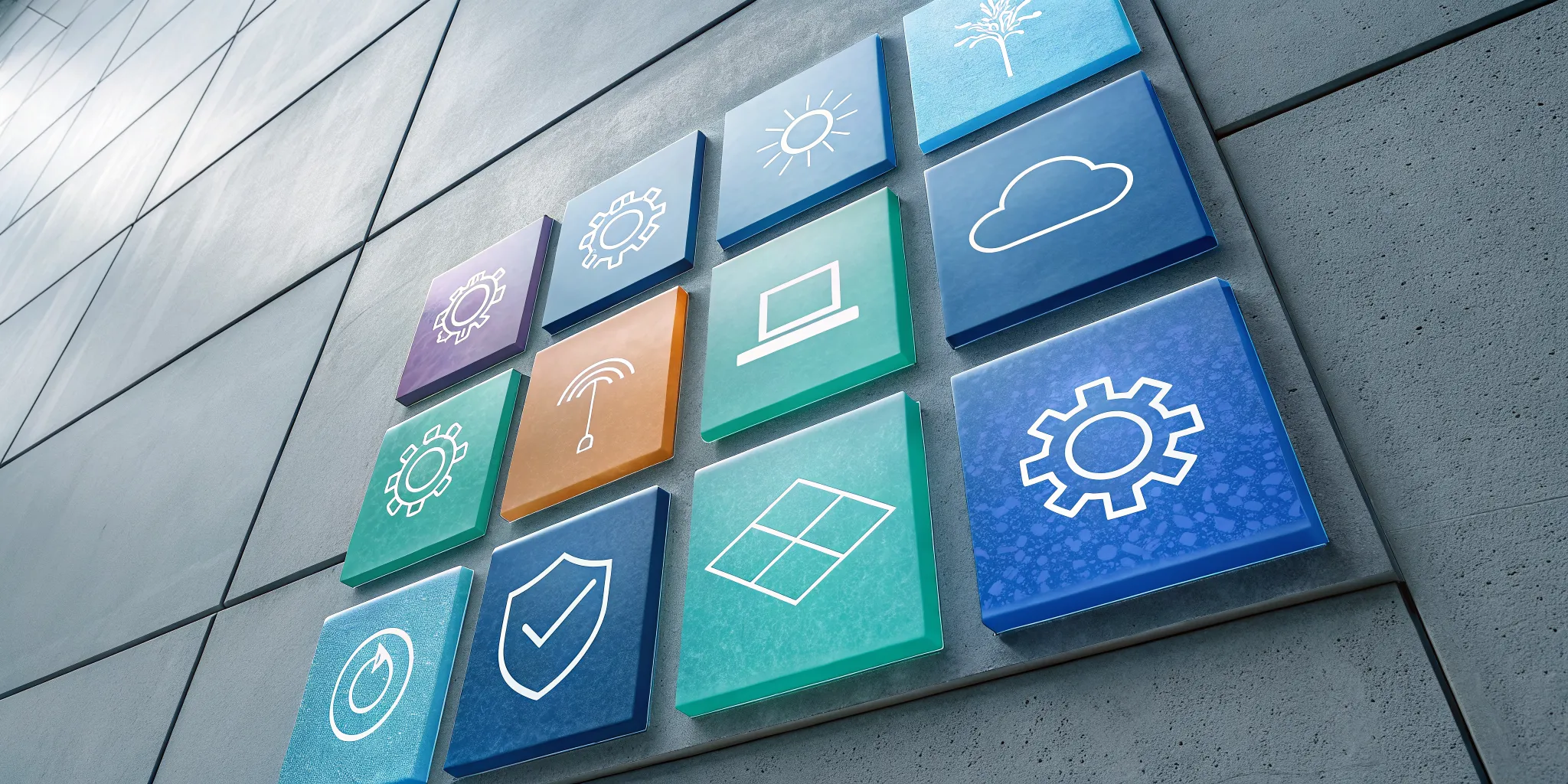 Icons representing the six types of business rules for improving processes.