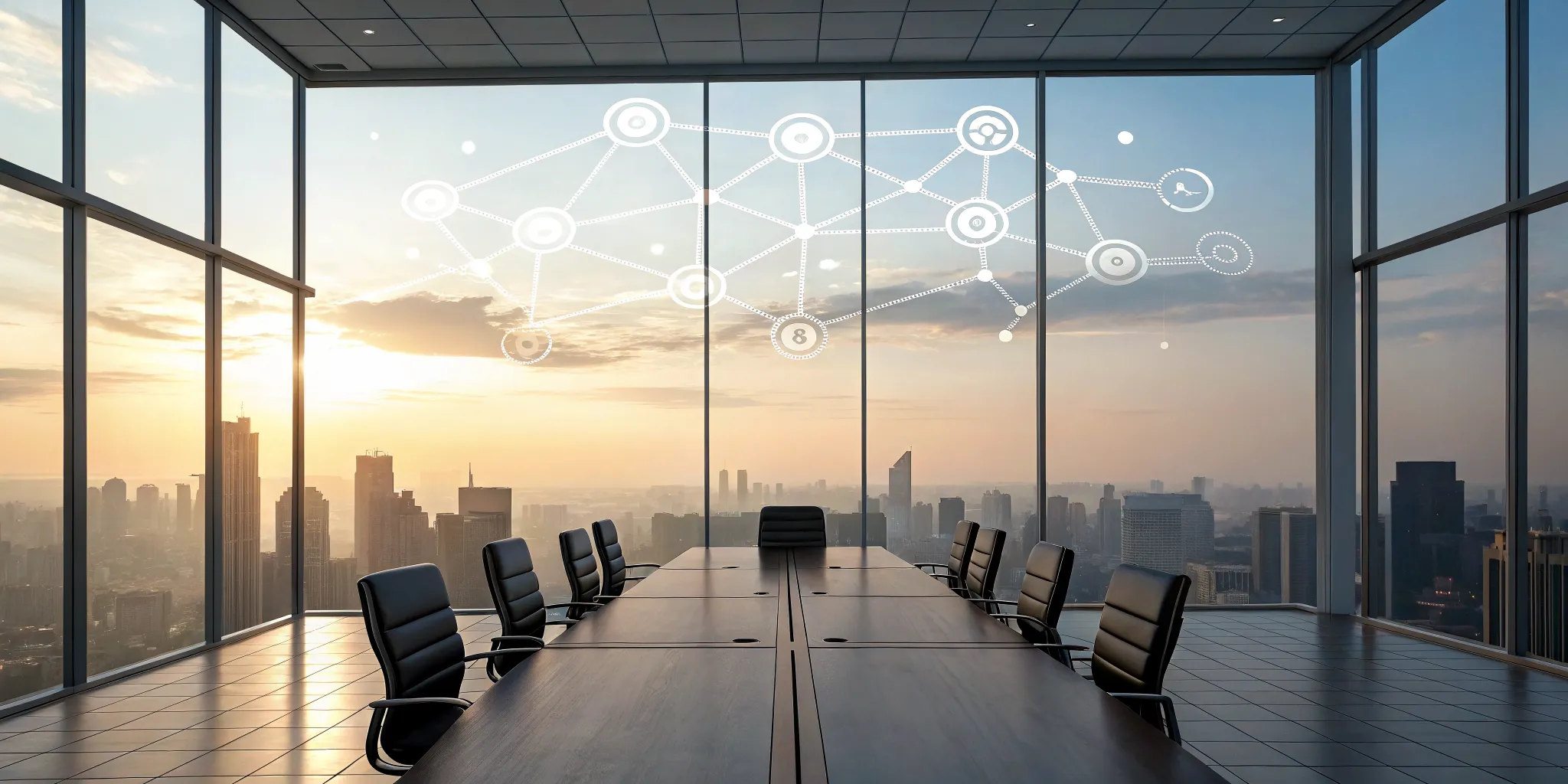 Digital network graphic showing how BRMS software powers smarter business rules and decisions.