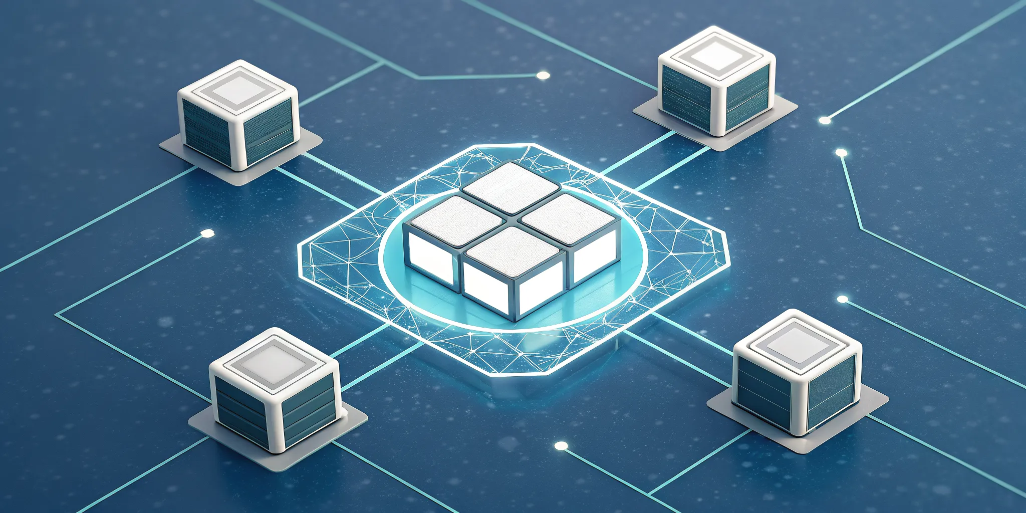 Network of connected cubes for restful API design.