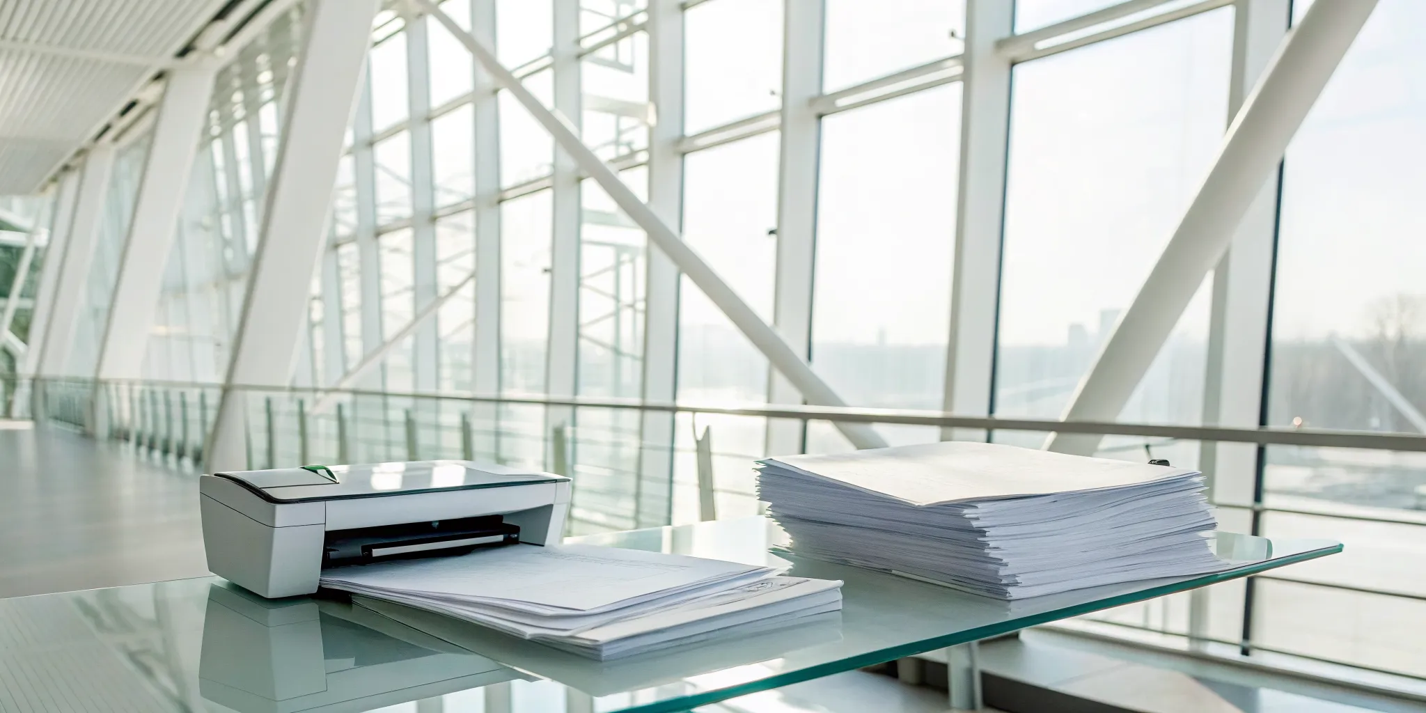 Stacks of documents on an office desk waiting to be streamlined by intelligent document processing.