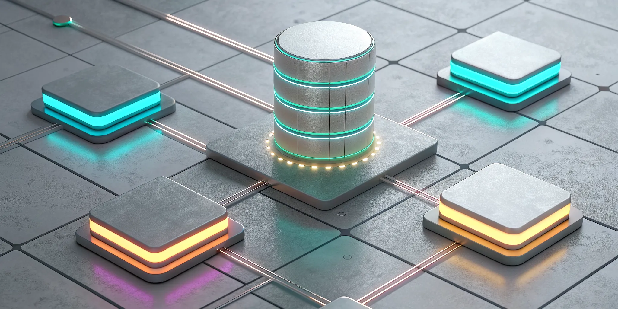 Multi-tenant workflow with a shared database connecting to separate tenants.