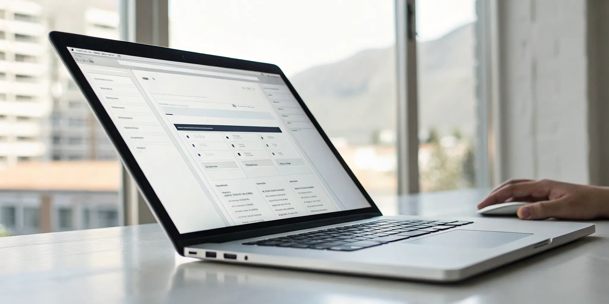 Creating a new form with the Form Builder Plus interface on a laptop screen.