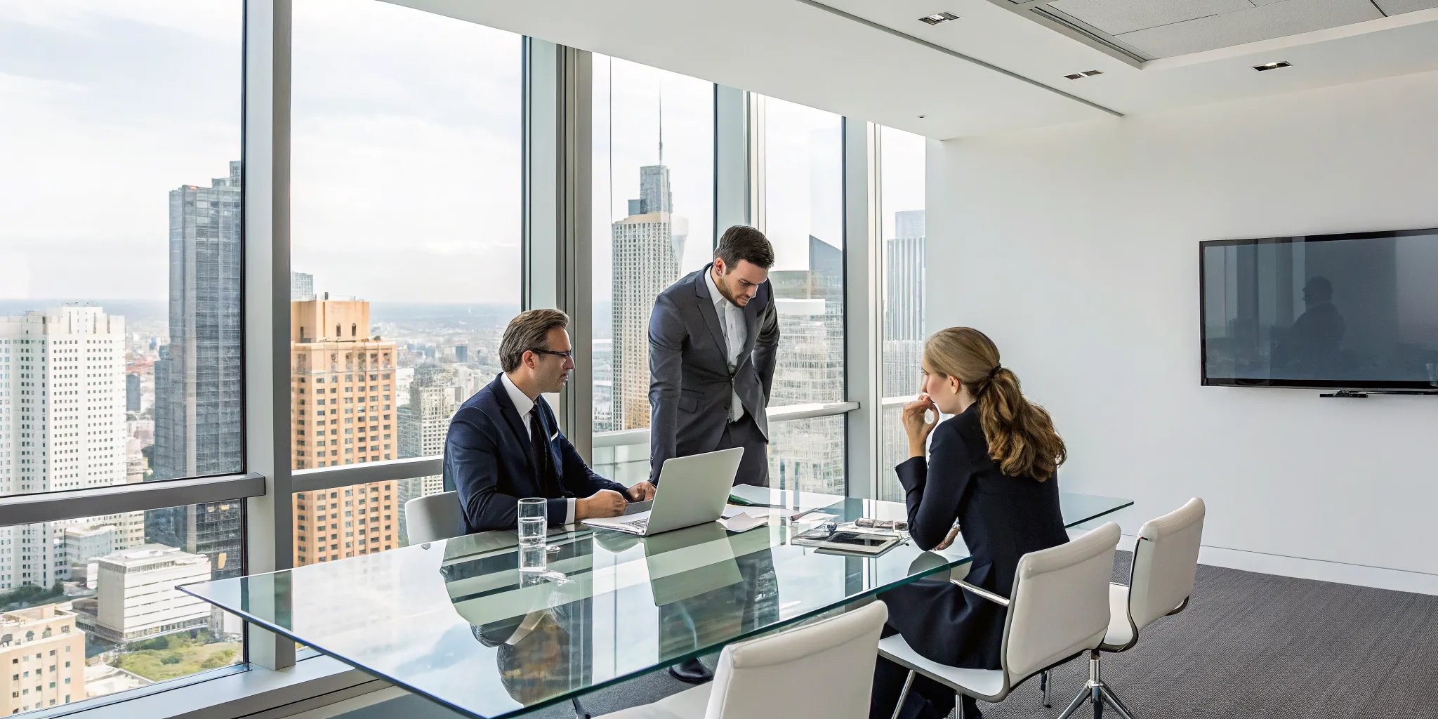 Legal team discussing how to choose the right matter management software.