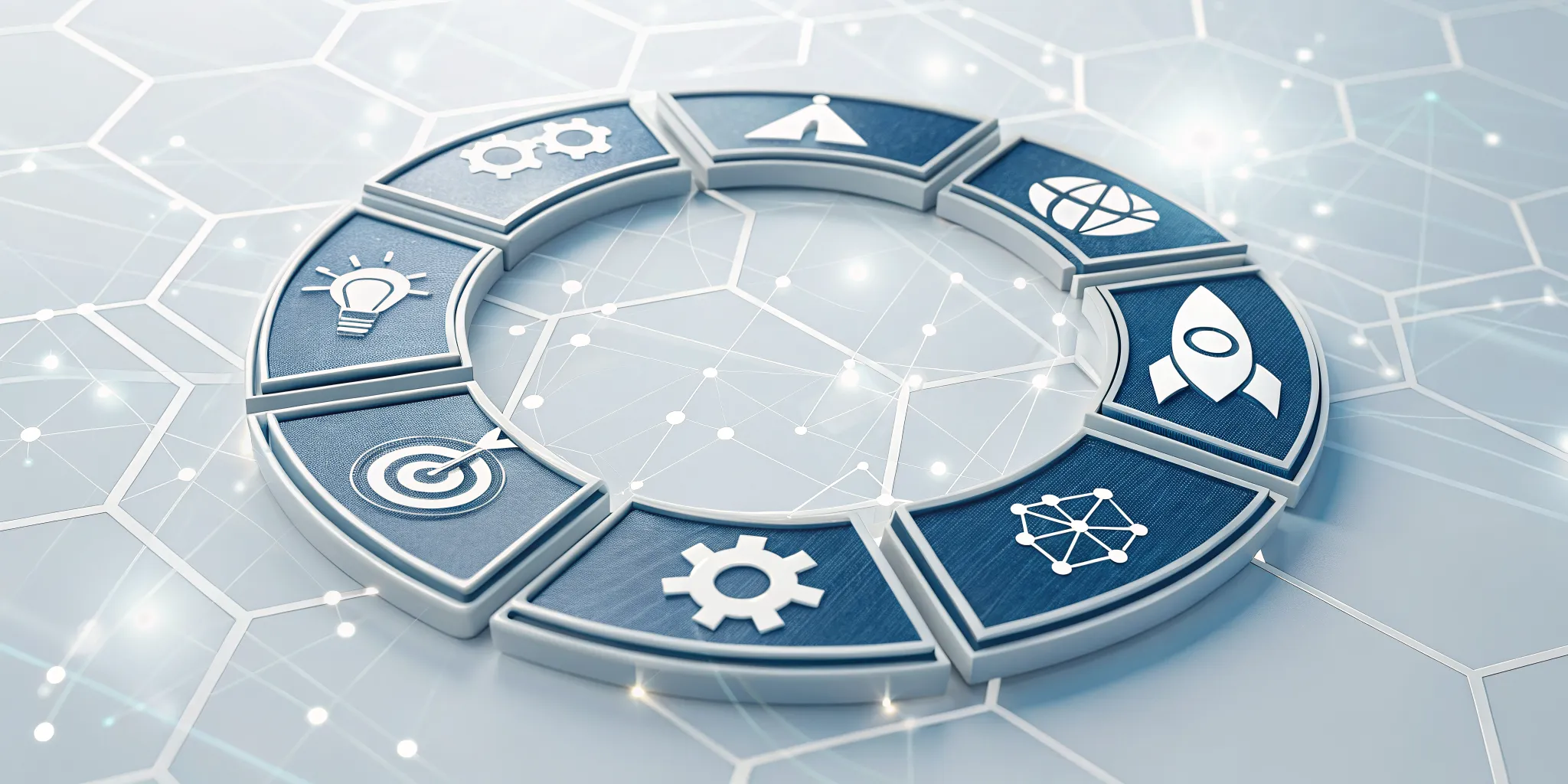 Circular diagram of different software process models used in the development lifecycle.