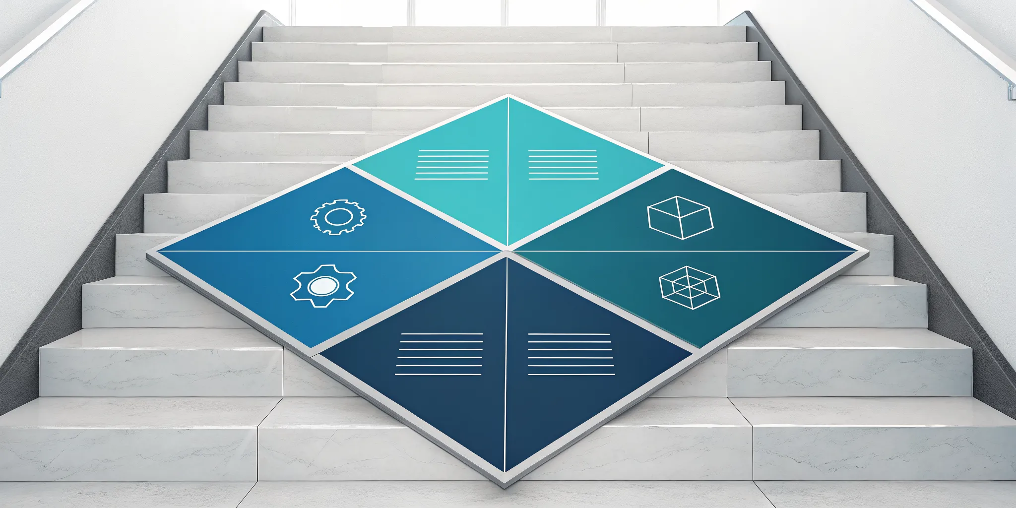 A diagram comparing the structures and steps of different software process models.