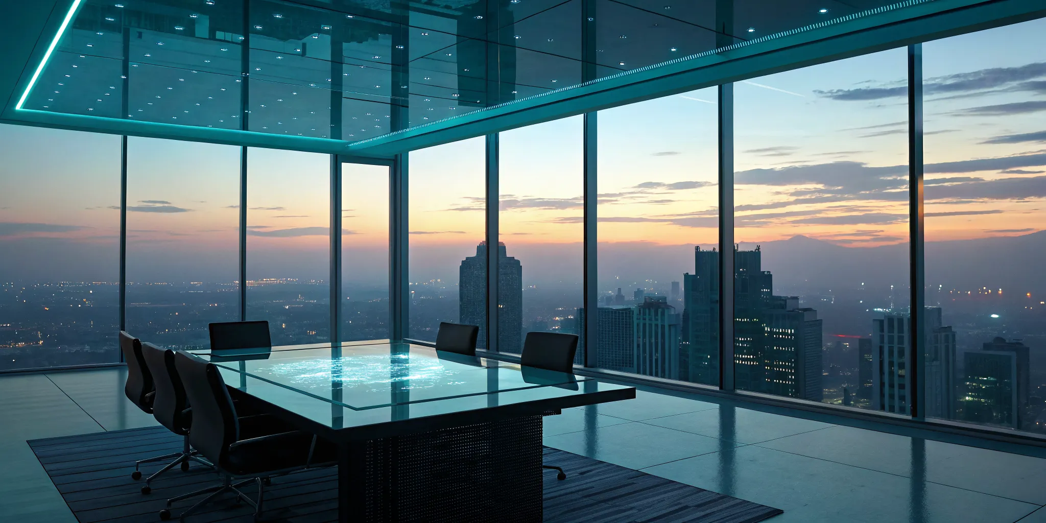 Modern conference room overlooking a city, a setting for choosing enterprise workflow orchestration tools.