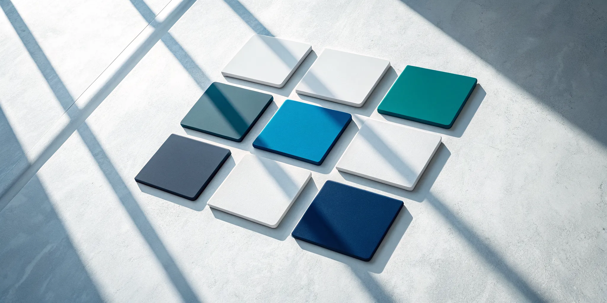 A grid of colorful tiles, each a different lean six sigma tool for process improvement.