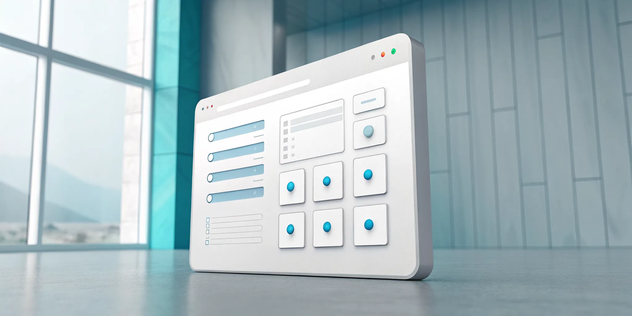 3D interface of an open source drag and drop form builder with custom fields.