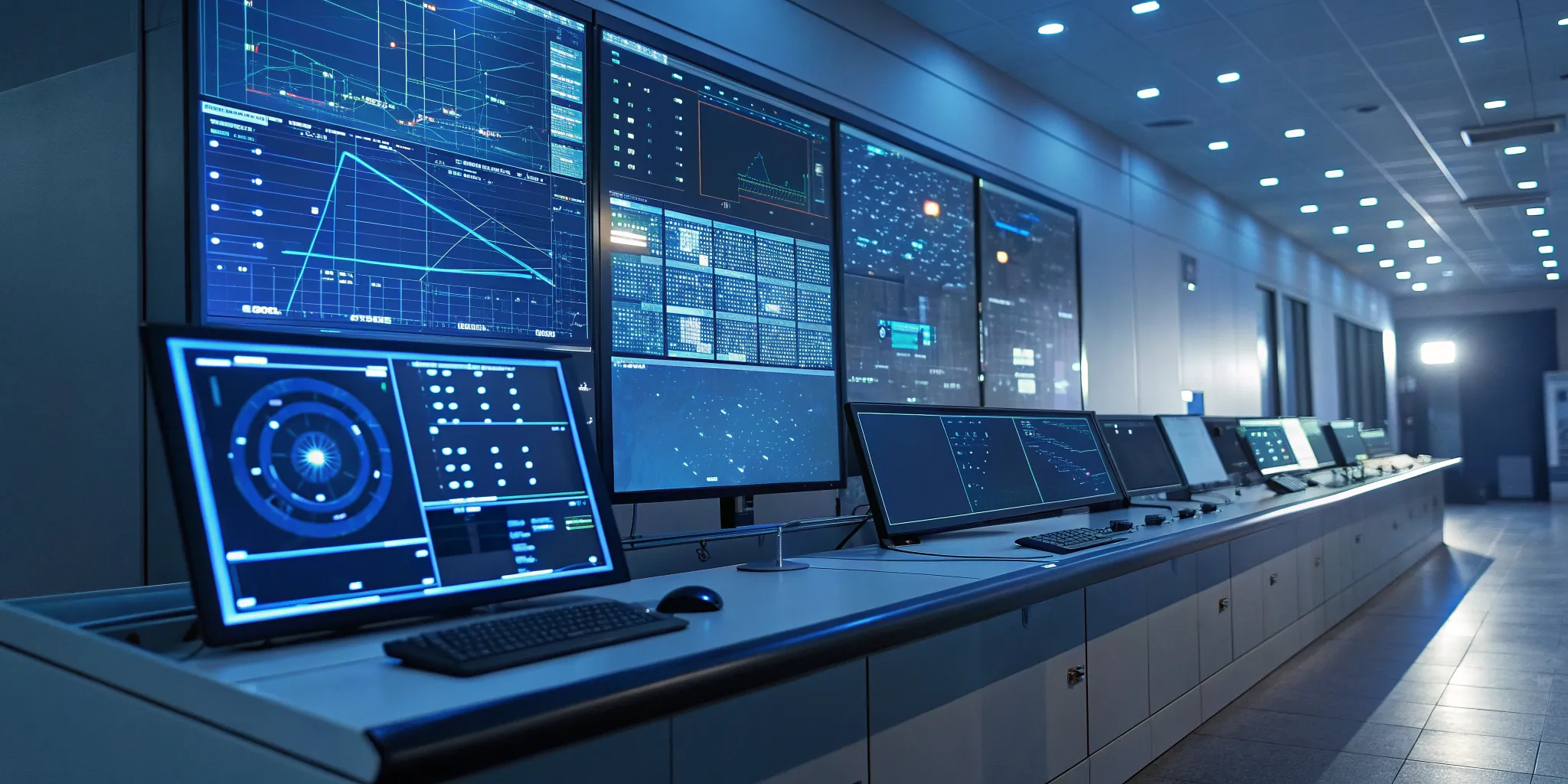 A business rules engine dashboard on a screen, automating decisions with real-time data analytics.