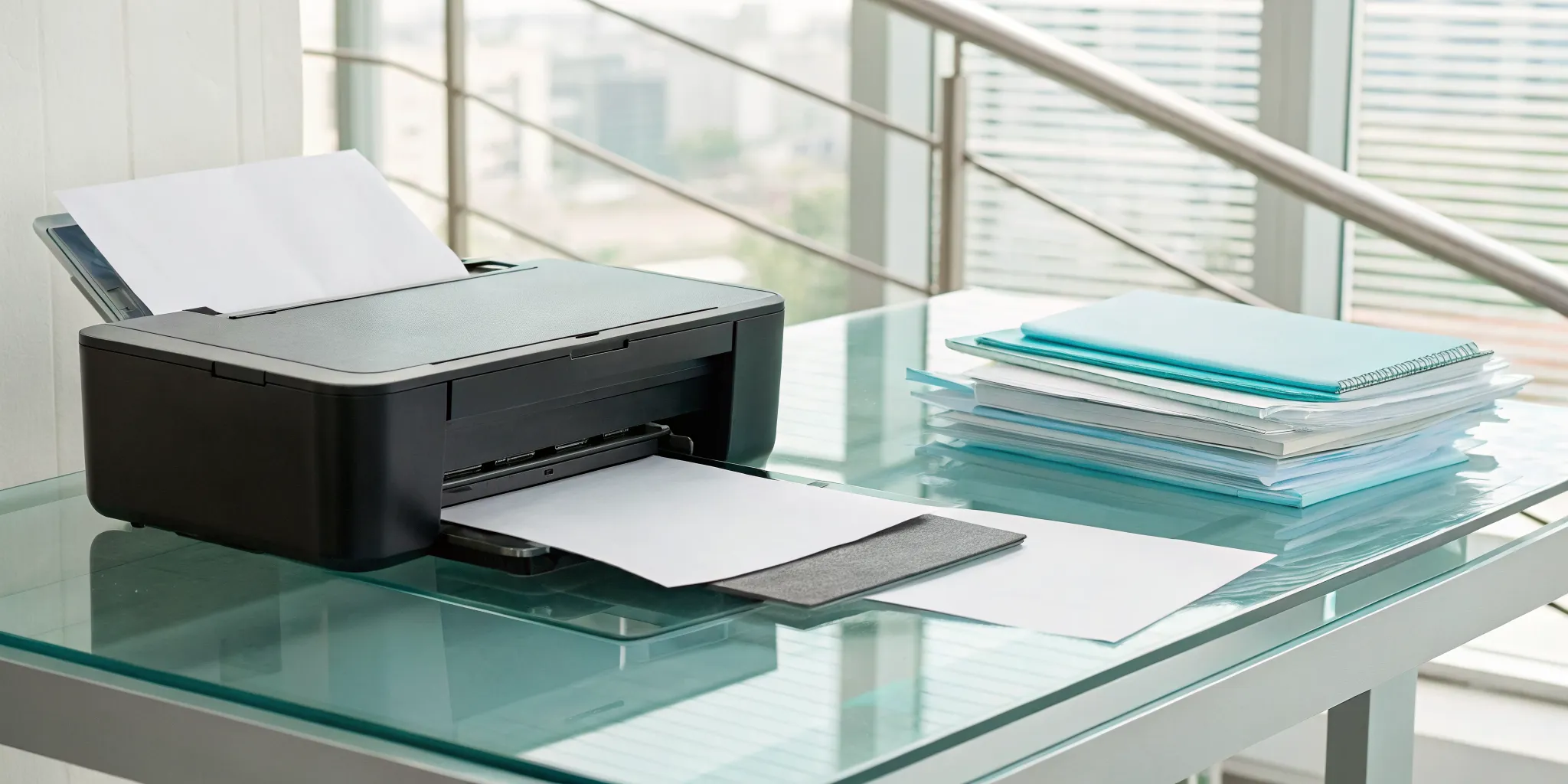 Intelligent document capture software scanning a paper to automatically extract data.