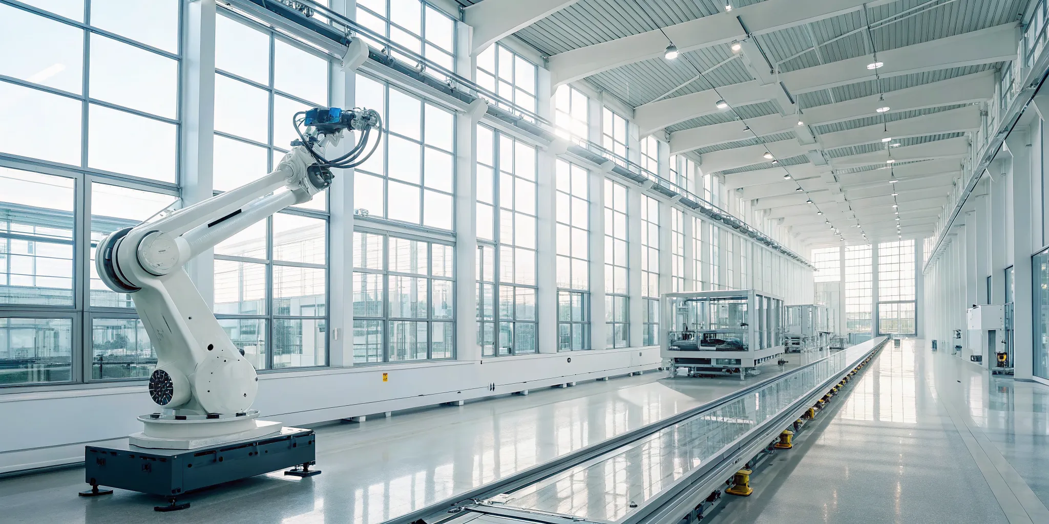 A robotic arm moving with precision, a key part of accelerated automation.