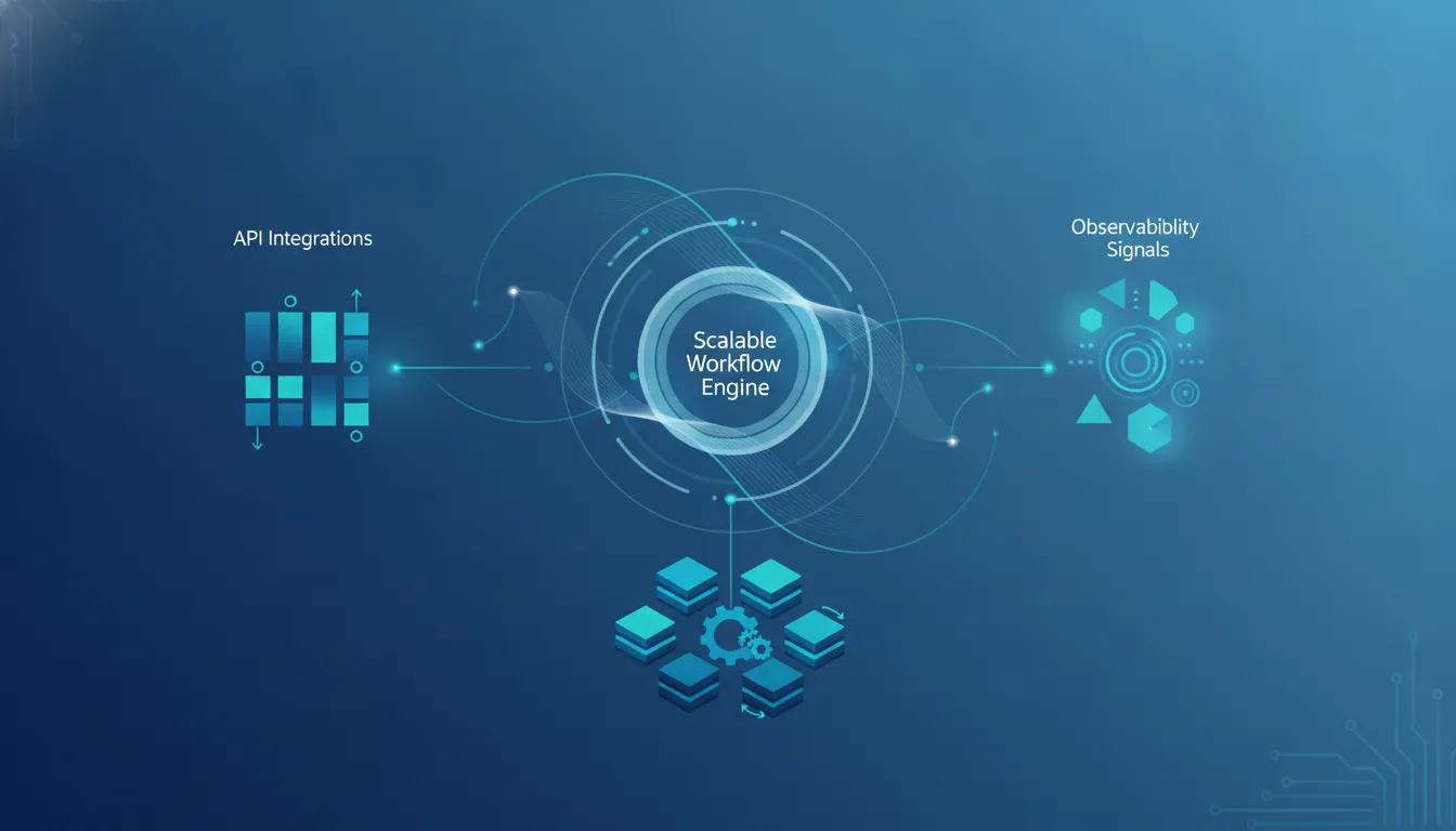 Scalable workflow engine with integration and observability boundaries