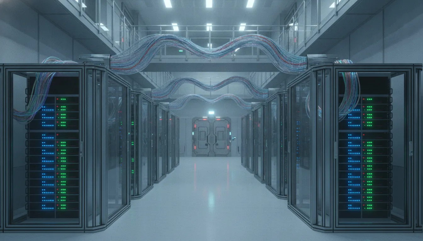Secure government data center with server infrastructure supporting automated workflow processing
