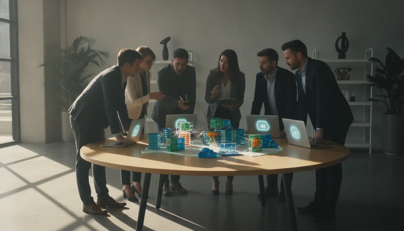 Enterprise architects reviewing iPaaS integration and governed workflow automation