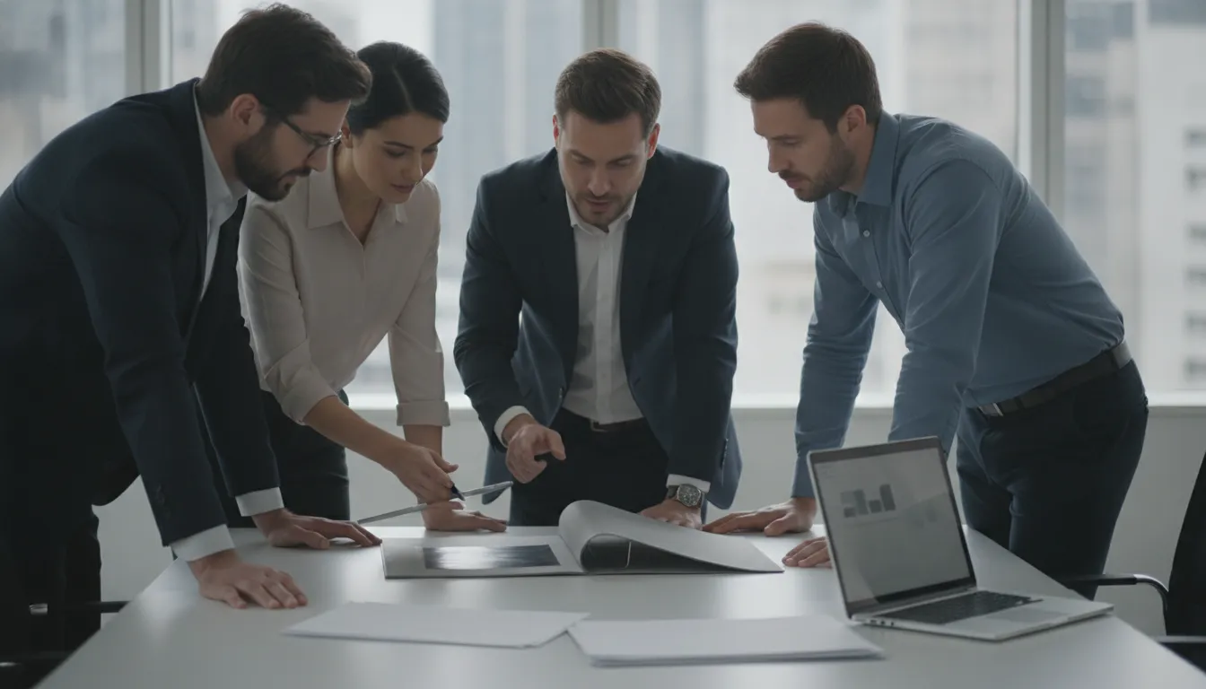 Enterprise team reviewing automated document processing workflows