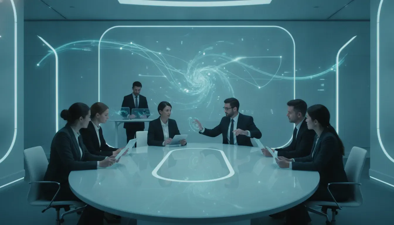Enterprise team coordinating compliance automation software workflows across systems