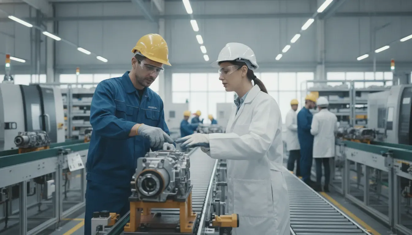 Robotic process automation in manufacturing supports a governed handoff on an enterprise production floor