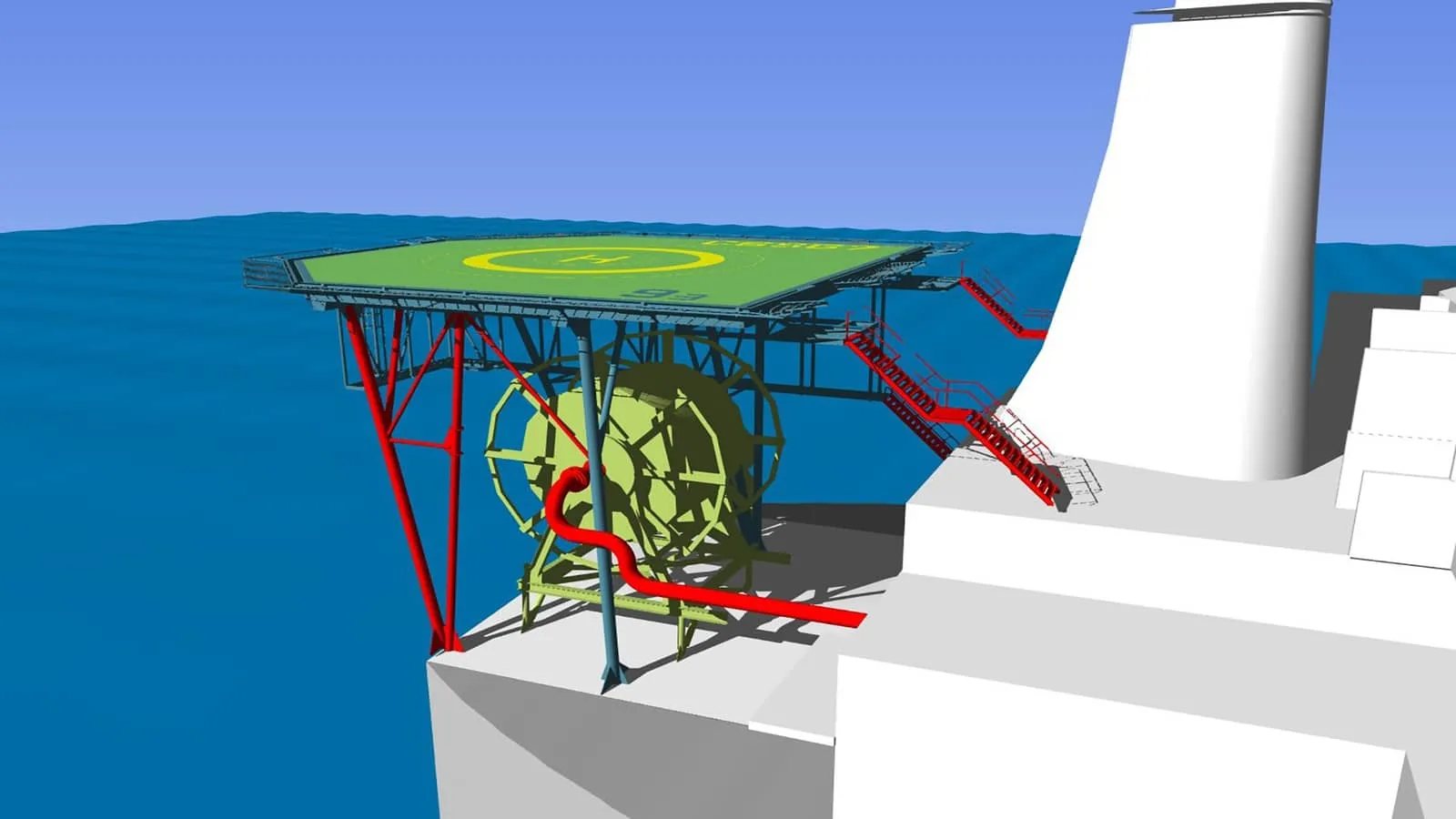 Offshore helideck service 