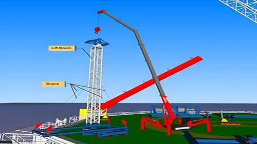 Example on how the offshore spide crane can be used