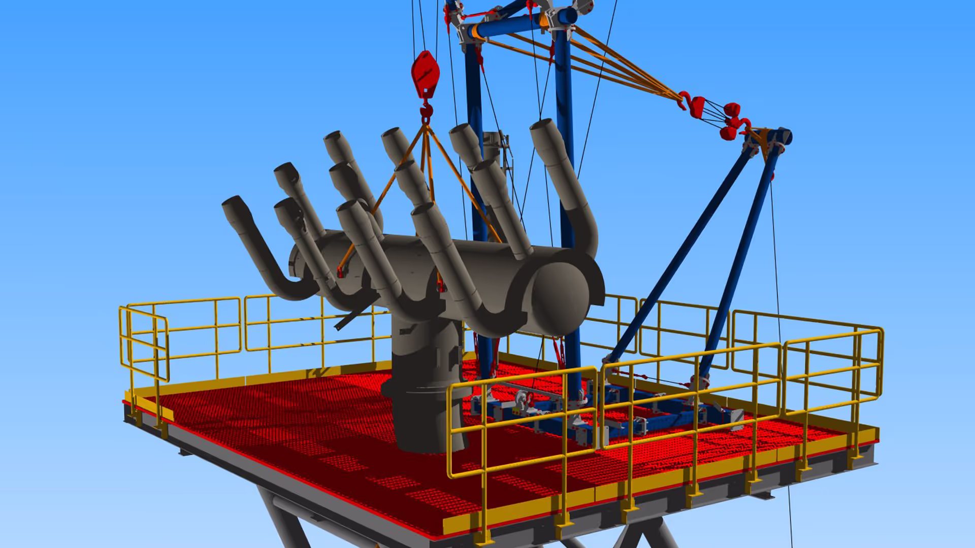 The engineered solution for the flare tip handling system 