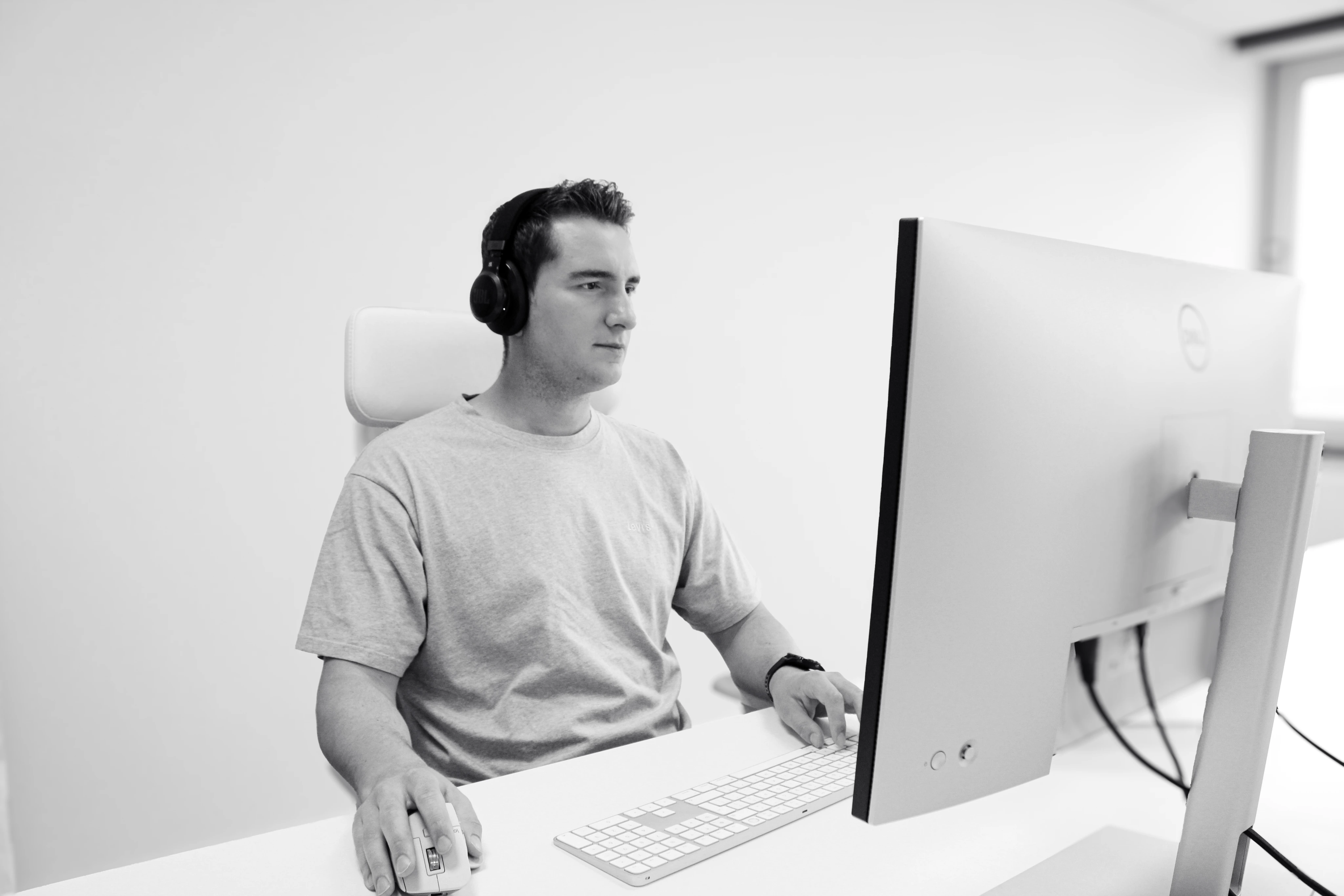 Koen, creative director, at work