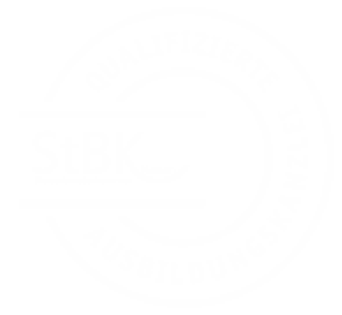 Logo in Weiß ohne weitere Details.