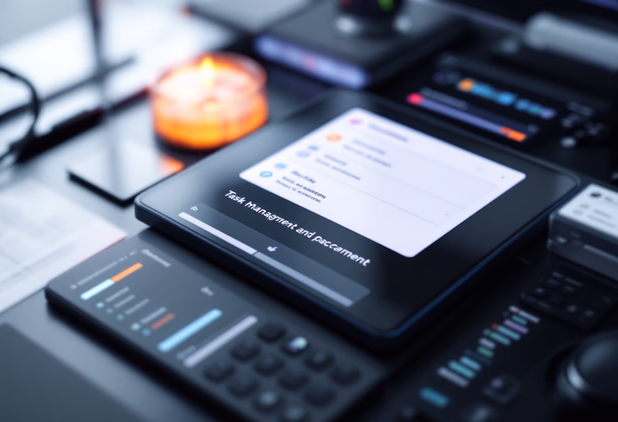 interface of task management module for productivity tools business