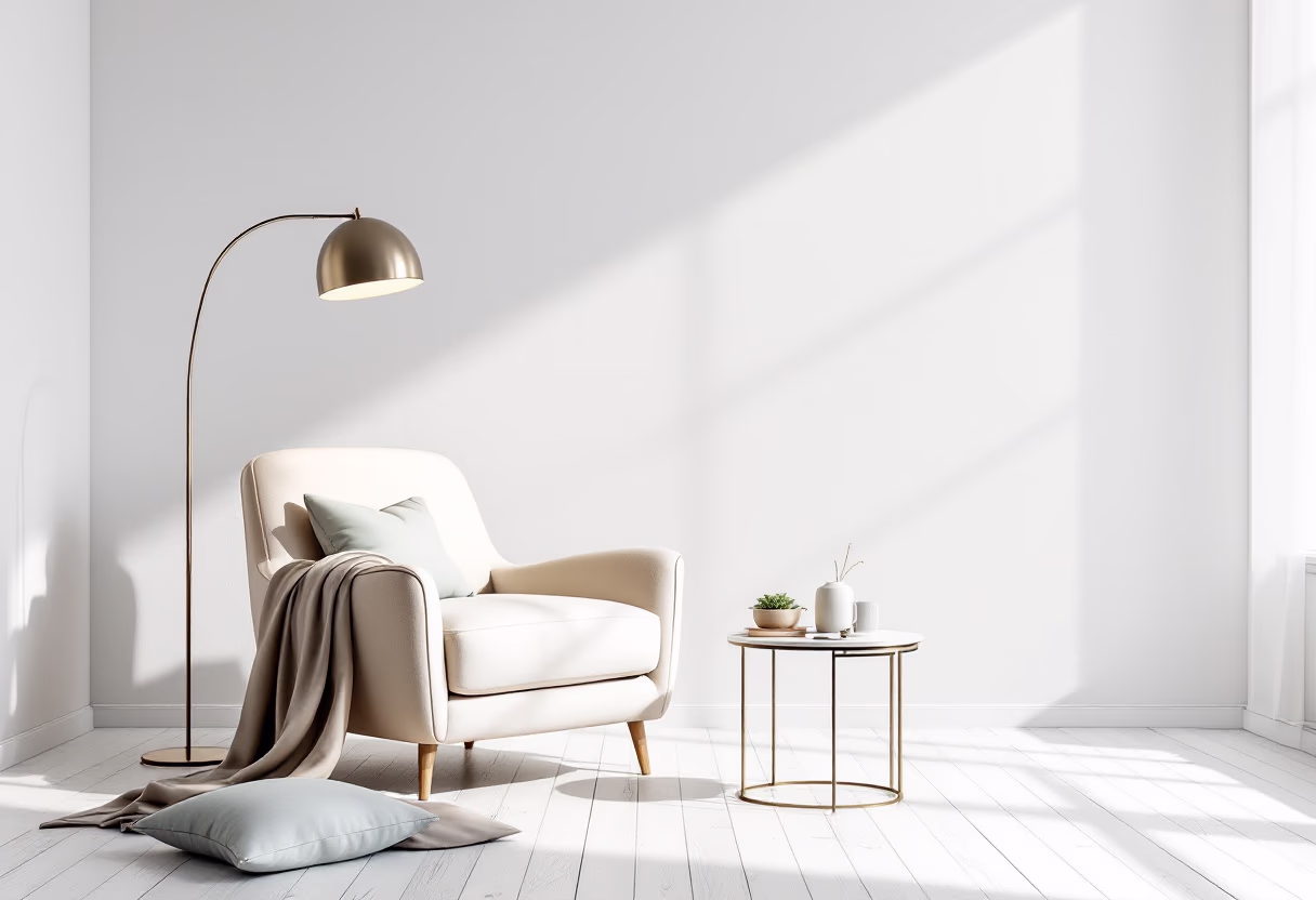 image of cozy living room corner (for a home goods store)