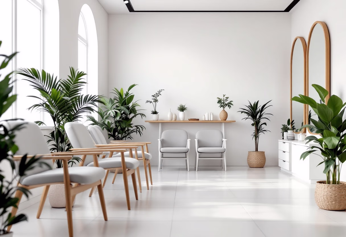 image of calming clinic atmosphere for an acupuncturist