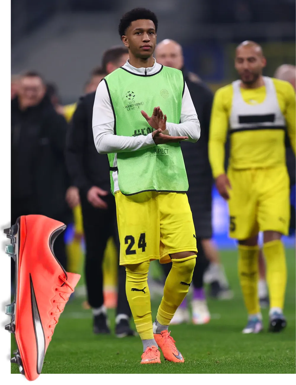 Daniel BASSI nike mercurial vapor x peach metal flash jogaboot