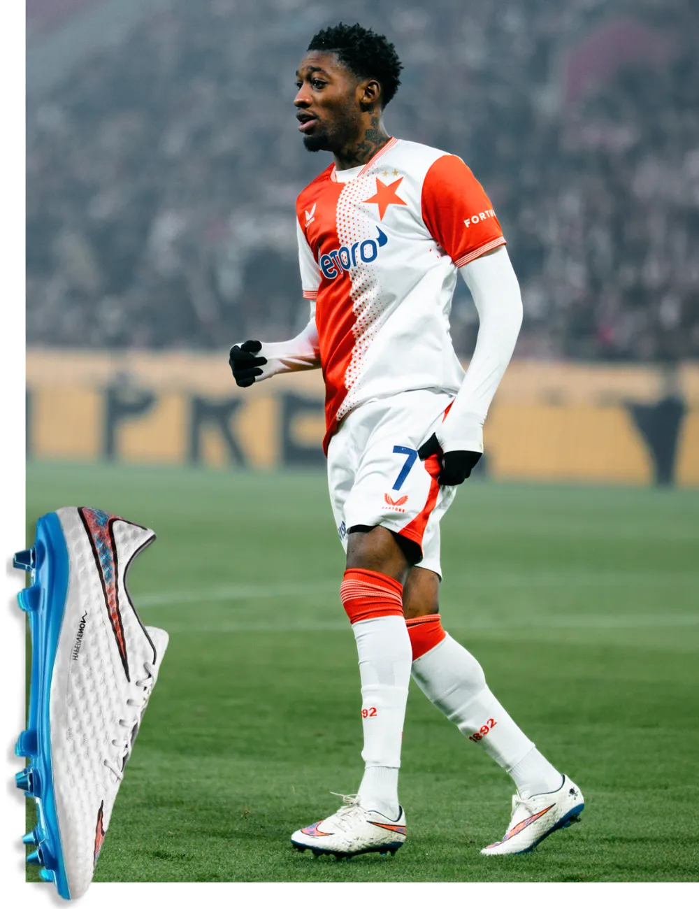 Muhammed Cham wearing hypervenom phantom 1 shine through jogaboot