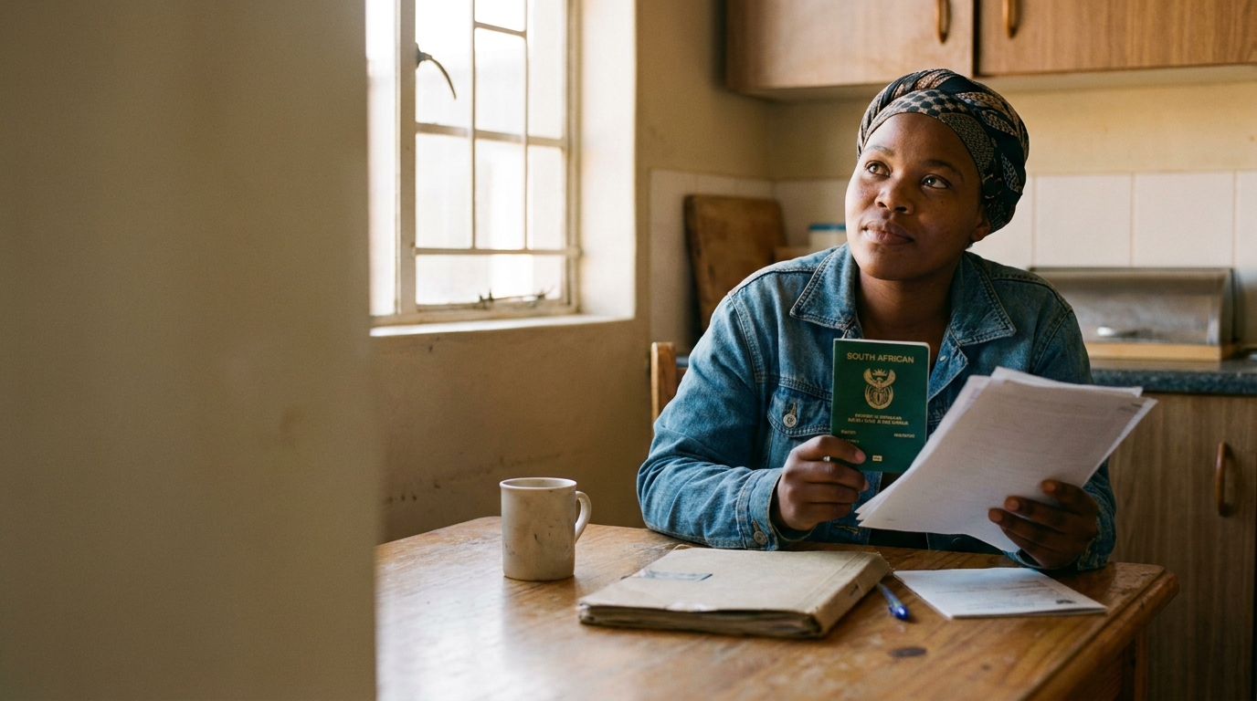 South African first-time borrower applying for a personal loan