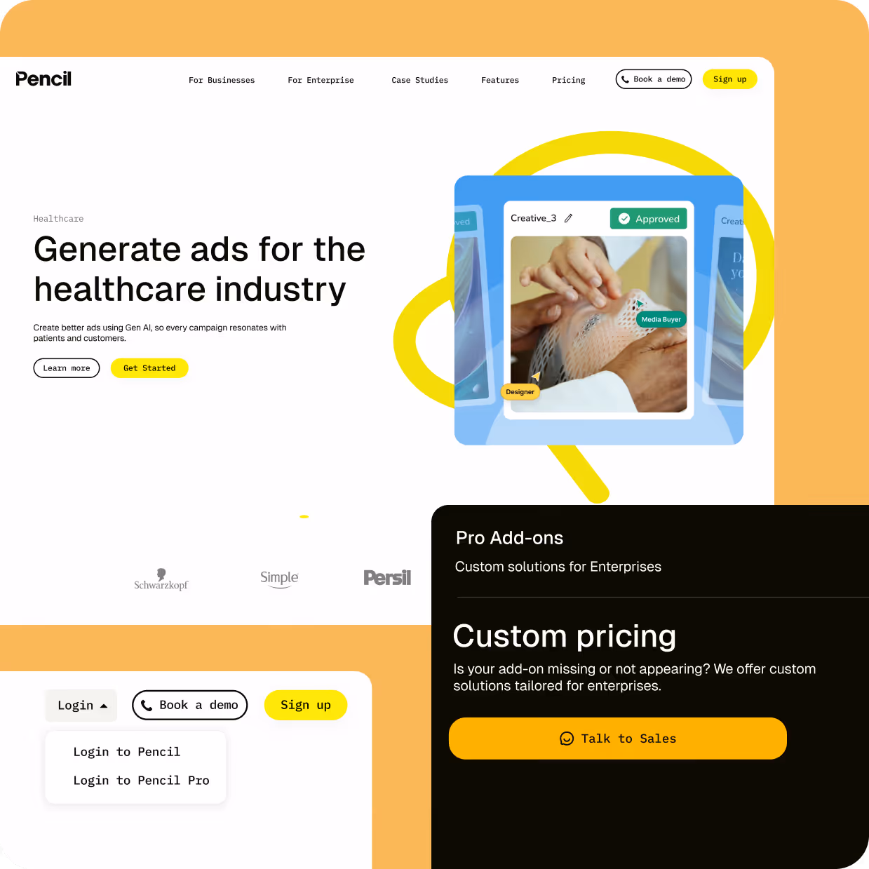 Pencil section design