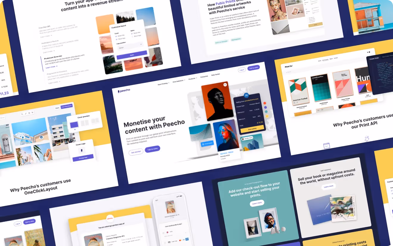 Cover illustration for the article Peecho skyrockets online growth with their new website by Noco: 184% increase in conversion rate