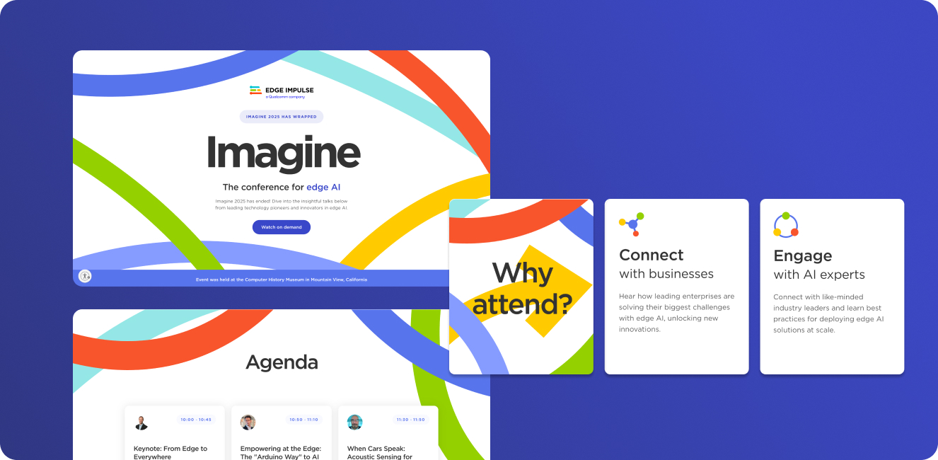 Example of the Imagine Event Landing Page