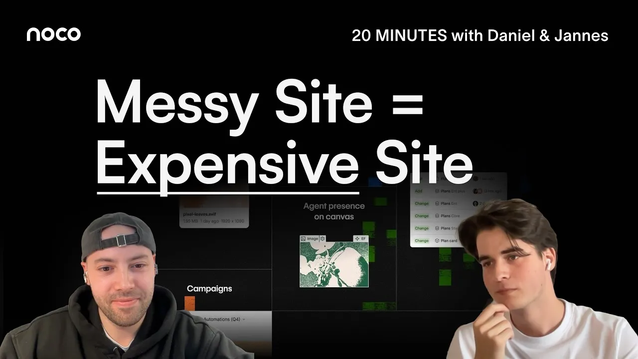 20 MINUTES by Noco episode 28: Webflow Conf, Source, MCP and the marketer pivot